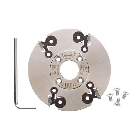 Fresa coltelli a gettare per fresatrice, HW (Widia), Ø100x4xØ22 mm, Z4, 4 fori